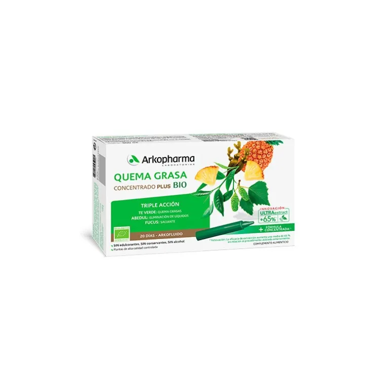 ARKOFLUIDO QUEMA GRASA CONCENTRADO PLUS BIO 20 AMPOLLAS