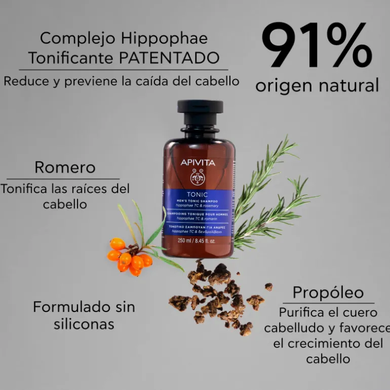 Champú Tonificante para Hombre para la Caída del Cabello