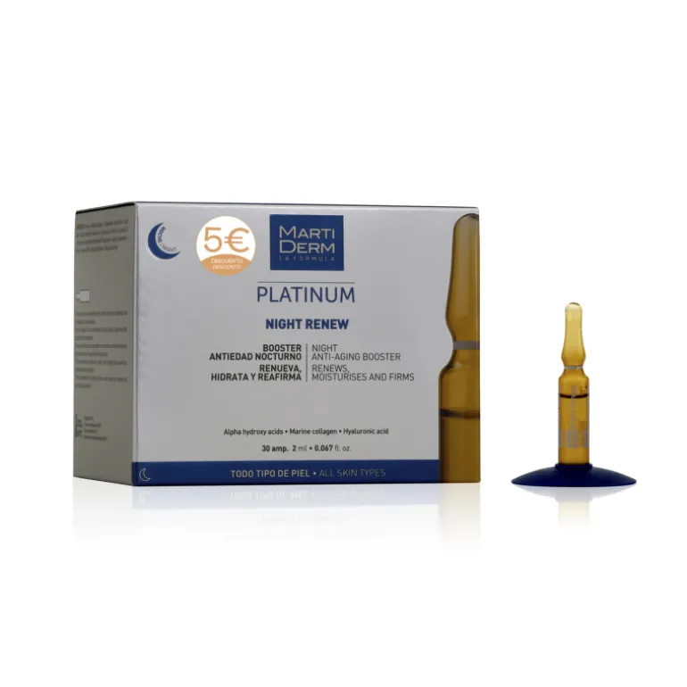 PLATINUM NIGHT RENEW AMPOLLAS + 5竄