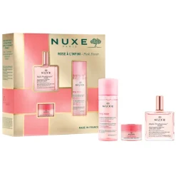 Set Huile Prodigieuse Florale + Very Rose Bálsamo Labios + Very Rose Agua Micelar